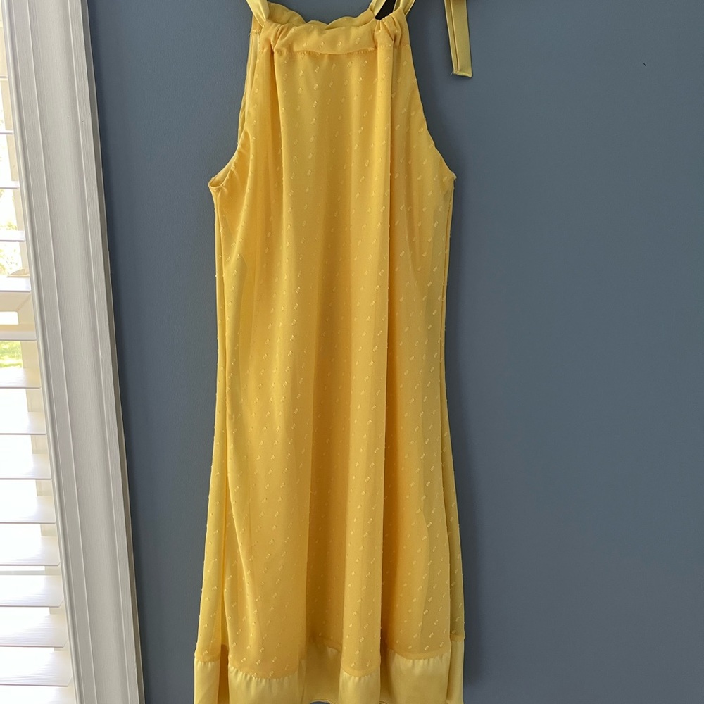 Cutest yellow halter dress